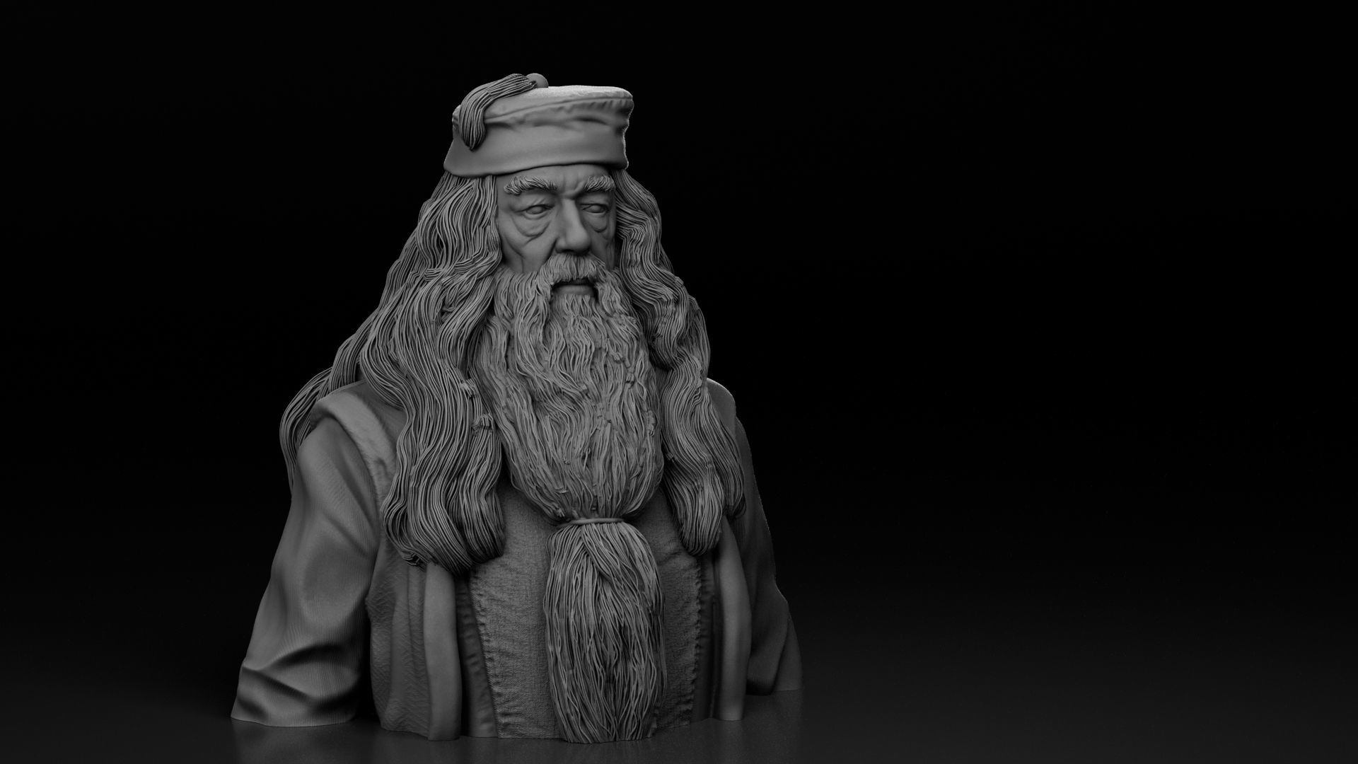 Michael Gambon - Albus Dumbledore - Harry Potter 3D print model_1