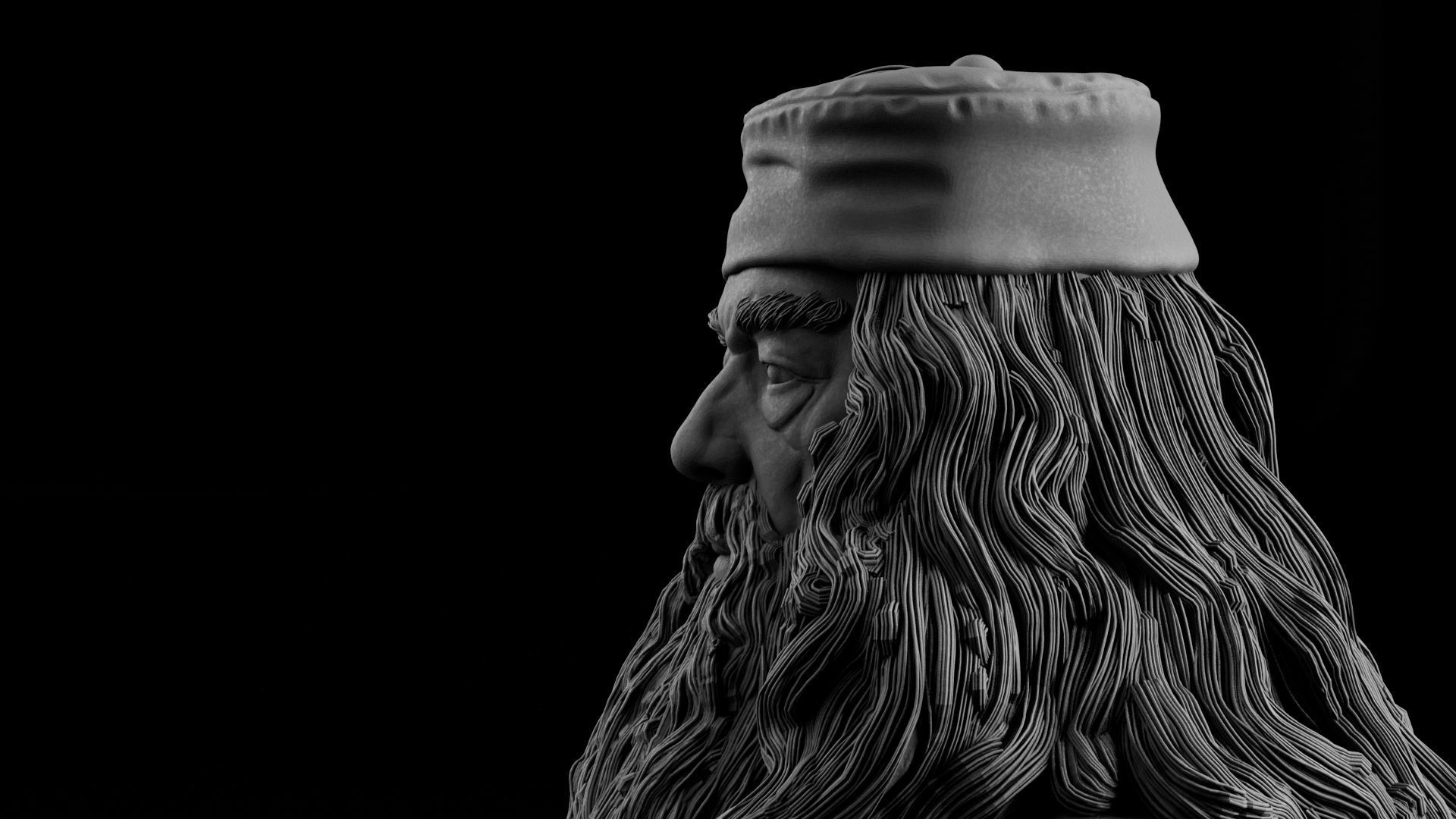 Michael Gambon - Albus Dumbledore - Harry Potter 3D print model_16