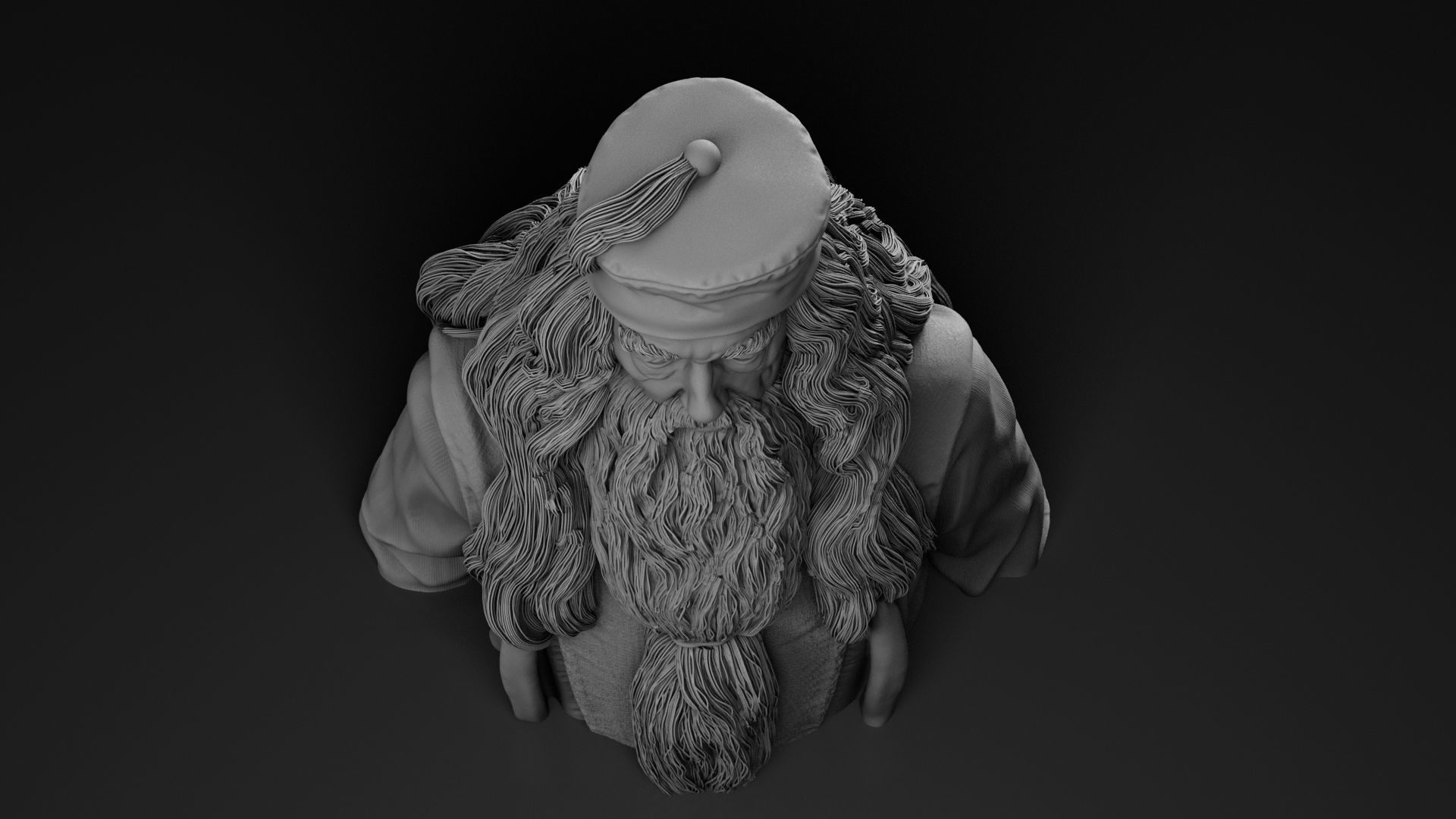 Michael Gambon - Albus Dumbledore - Harry Potter 3D print model_15