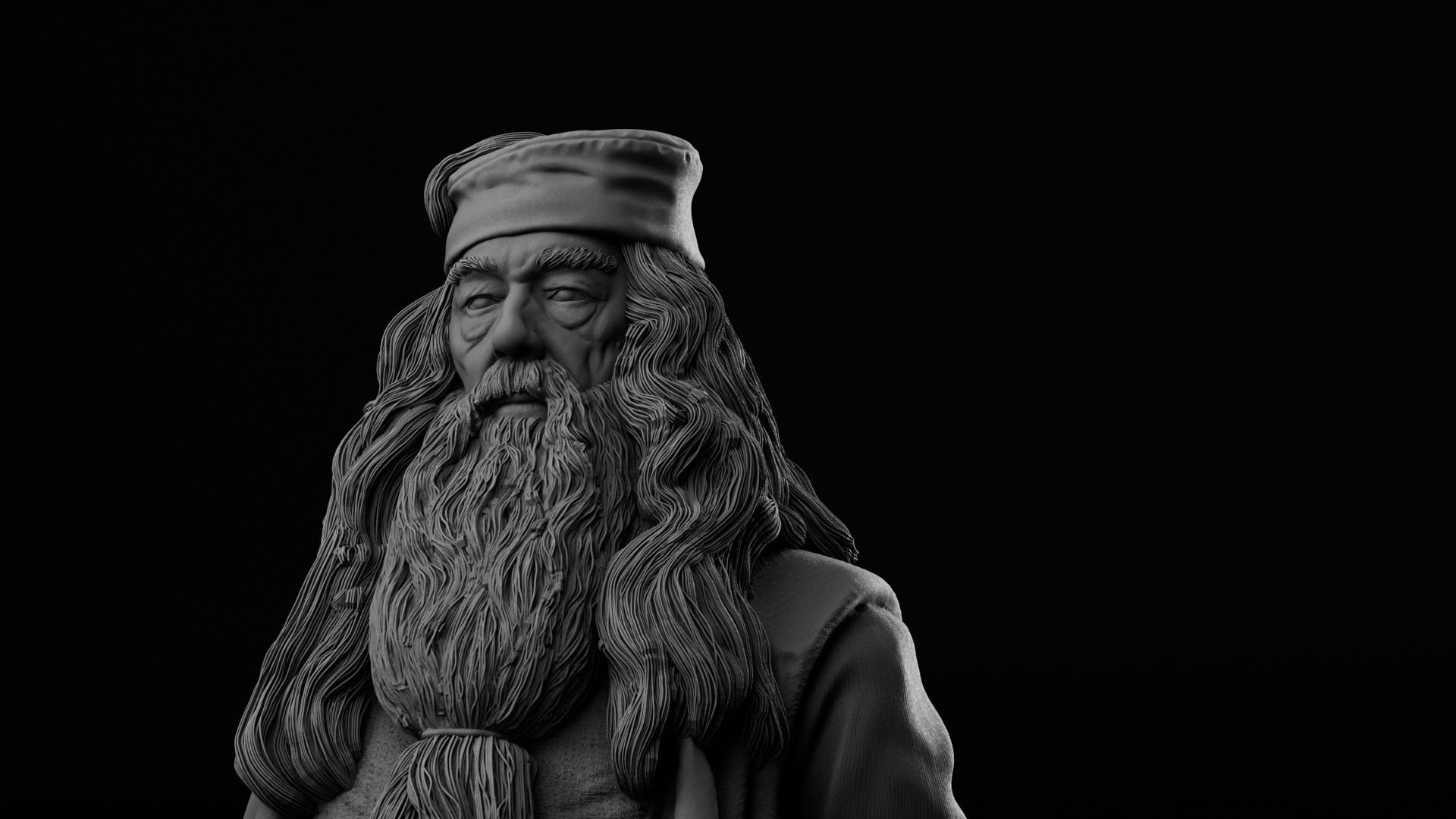 Michael Gambon - Albus Dumbledore - Harry Potter 3D print model_4