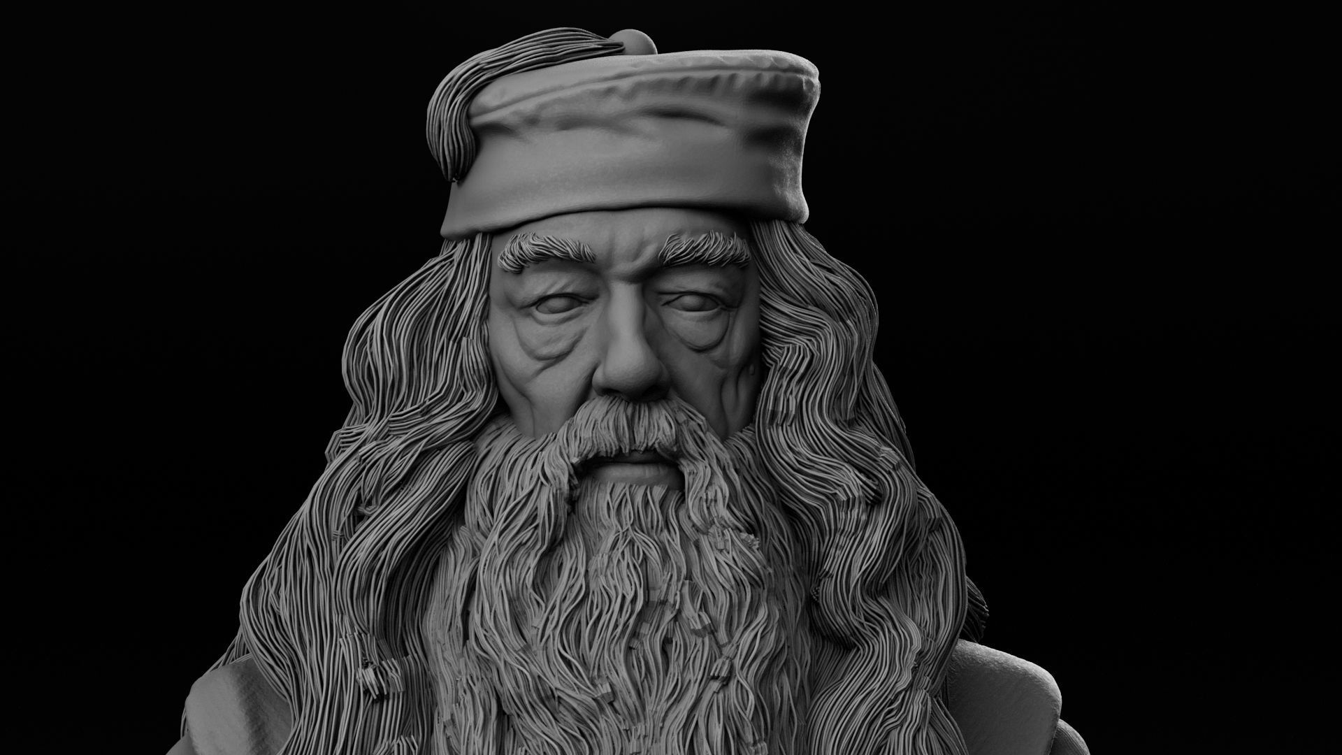 Michael Gambon - Albus Dumbledore - Harry Potter 3D print model_7