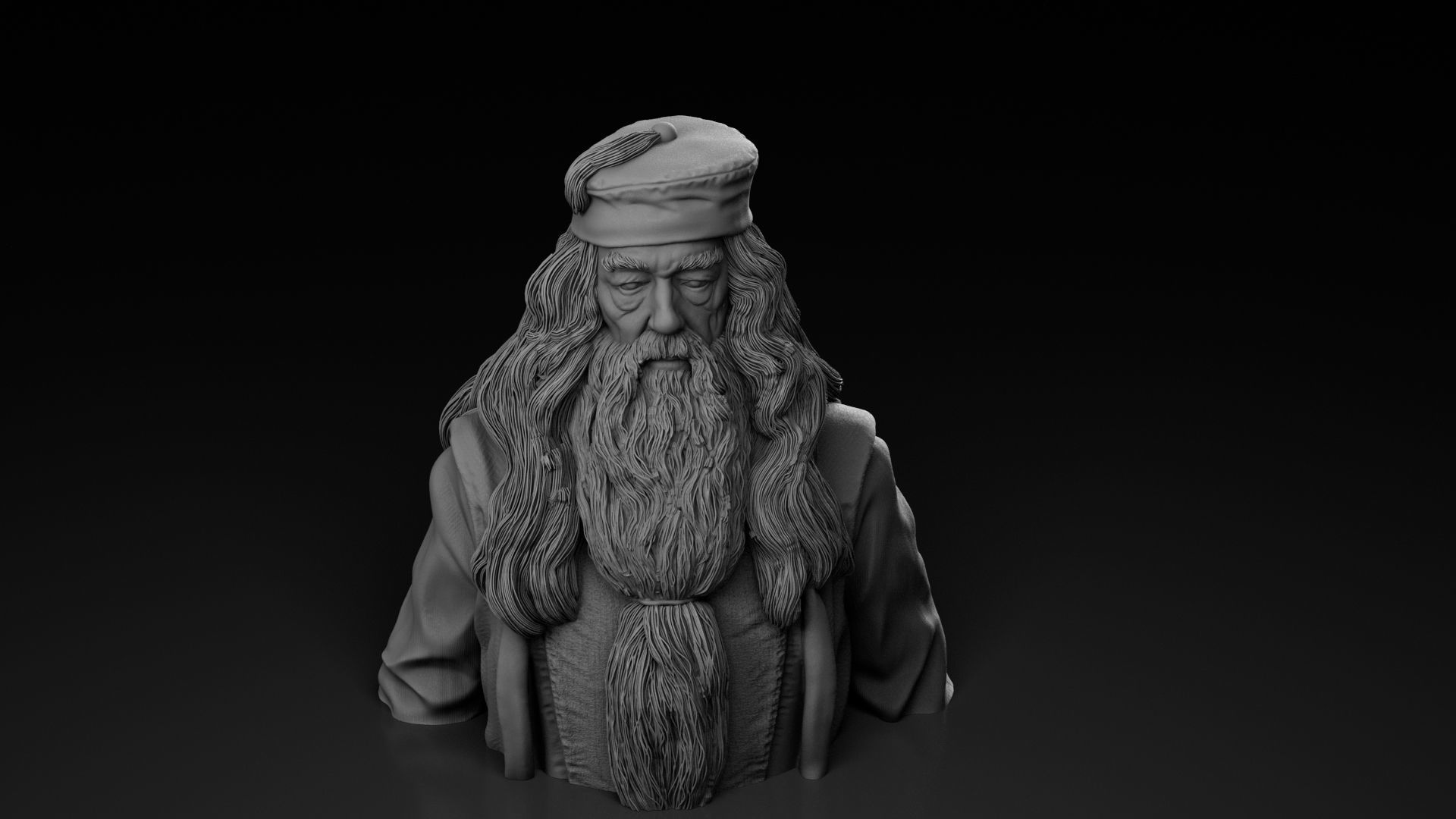 Michael Gambon - Albus Dumbledore - Harry Potter 3D print model_11