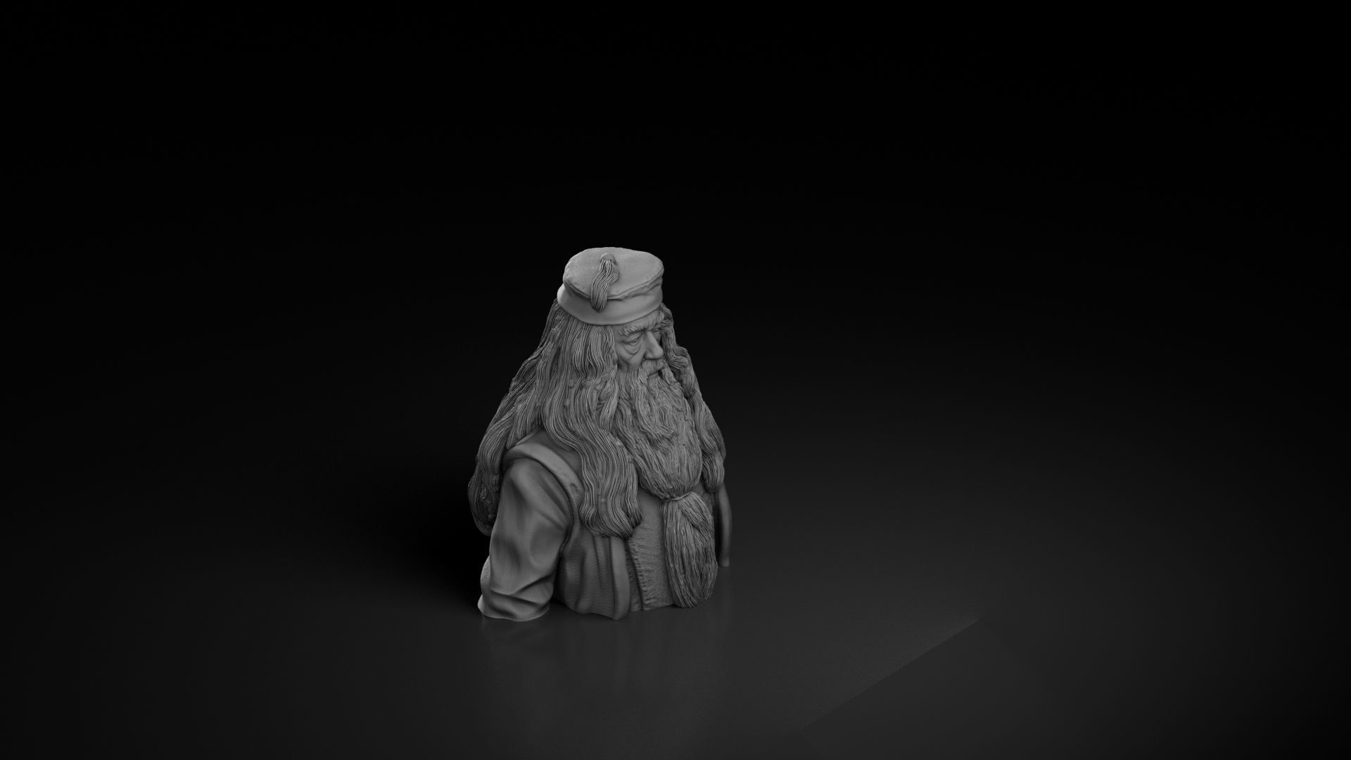 Michael Gambon - Albus Dumbledore - Harry Potter 3D print model_18