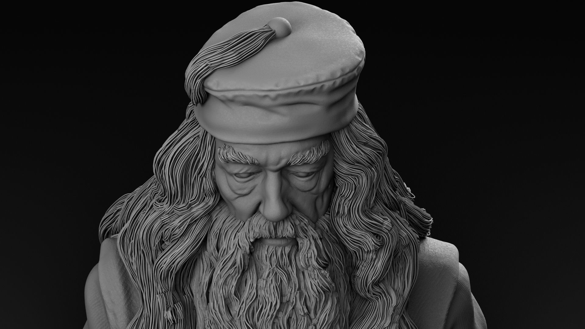 Michael Gambon - Albus Dumbledore - Harry Potter 3D print model_8