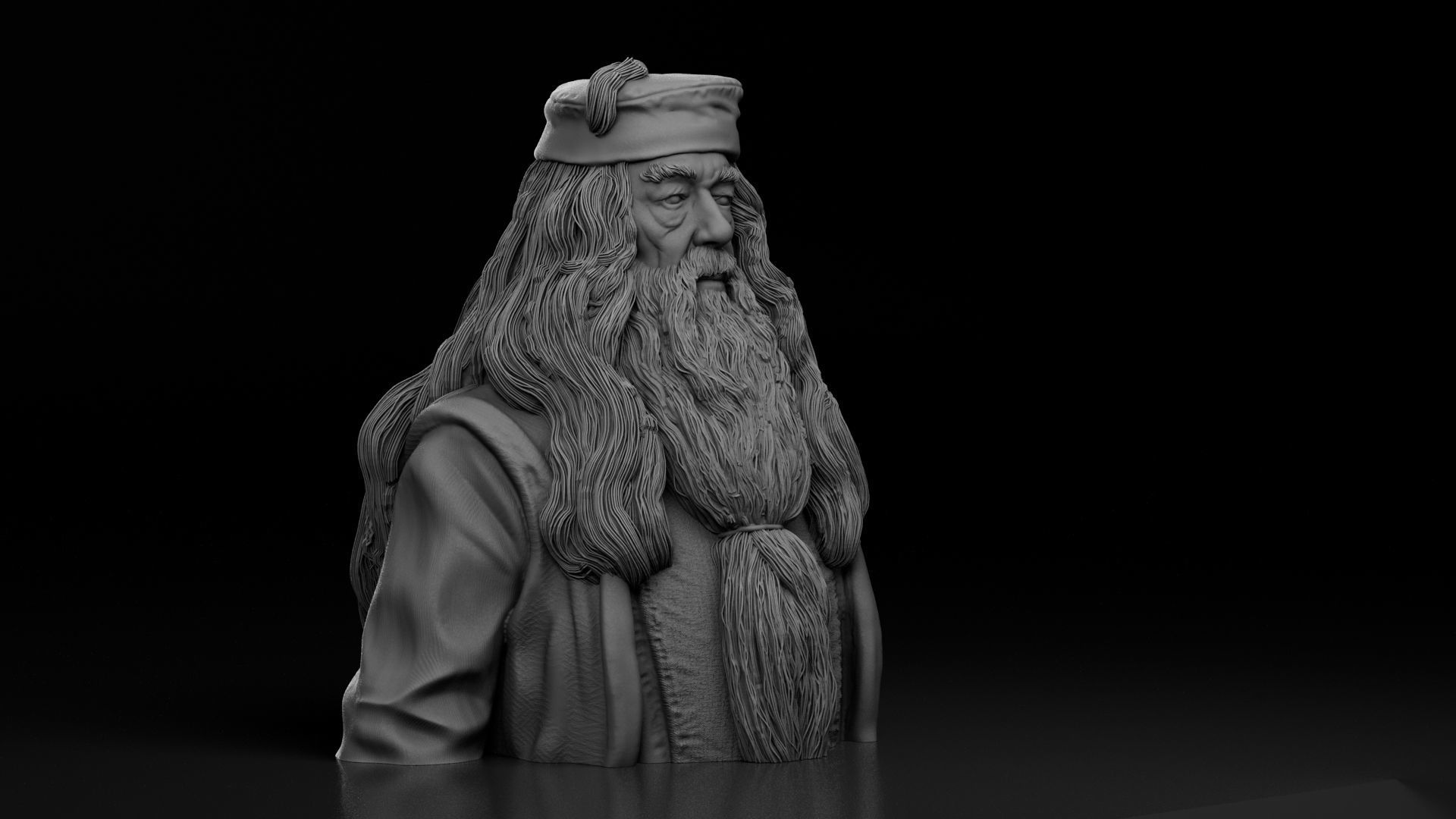 Michael Gambon - Albus Dumbledore - Harry Potter 3D print model_5