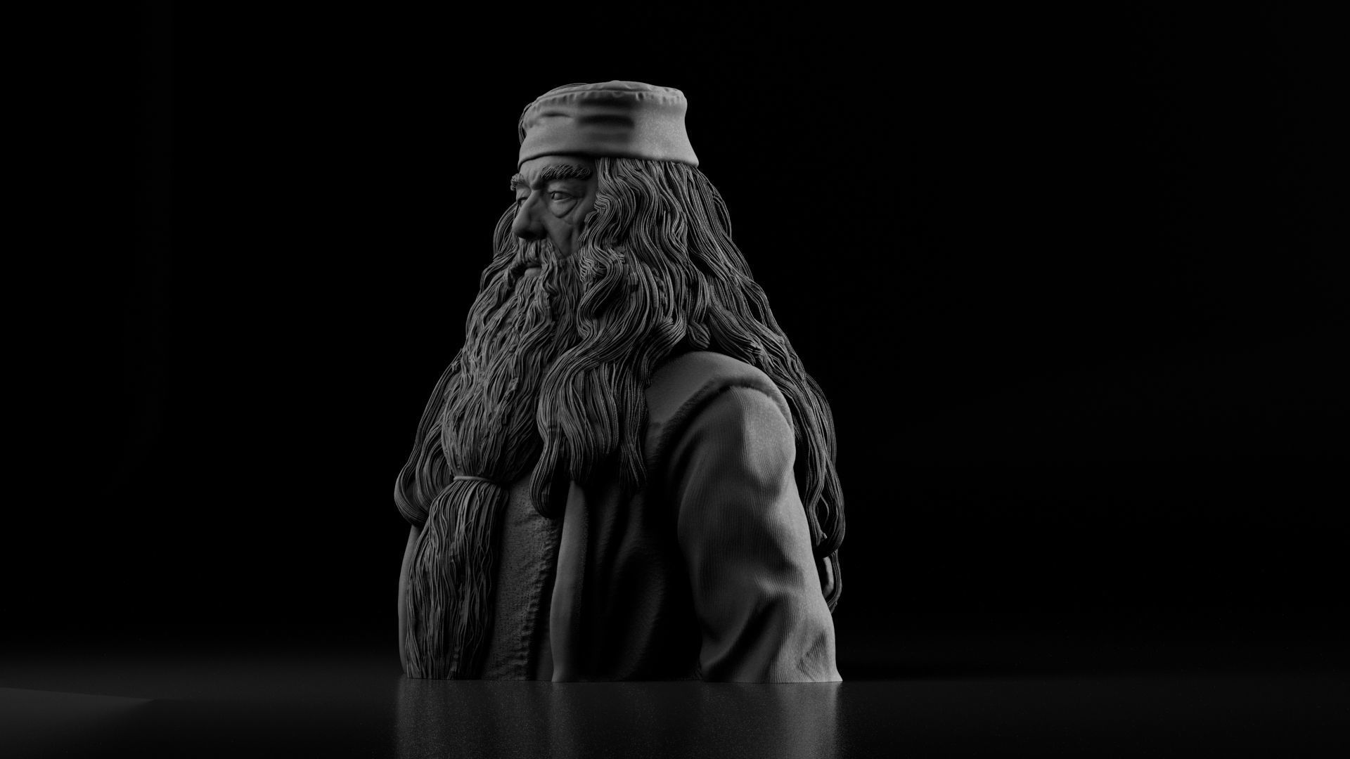 Michael Gambon - Albus Dumbledore - Harry Potter 3D print model_6