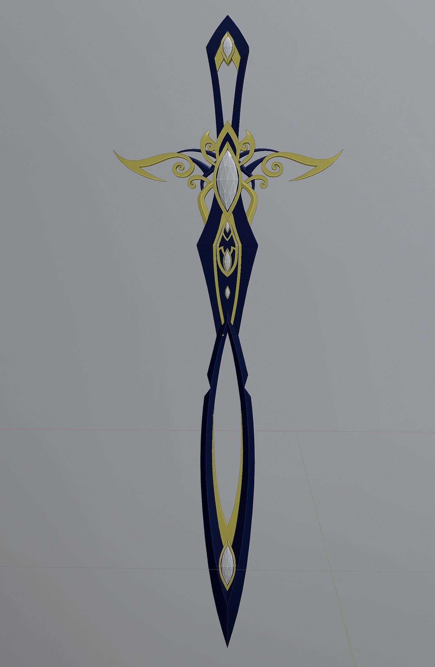 Fantasy style sword 99 3D model_5