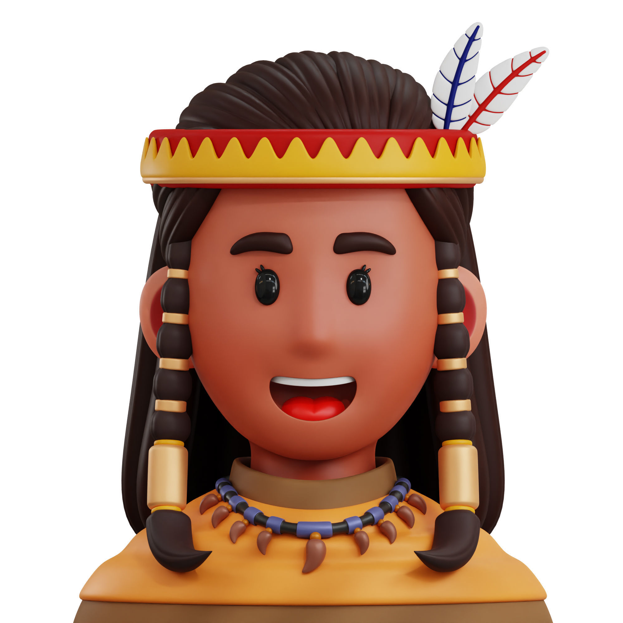 Avatar Cultural Icon Pack 3D Model Low-poly 3D model_31