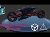 Sci-fi UV bike  Low-poly 3D model_1