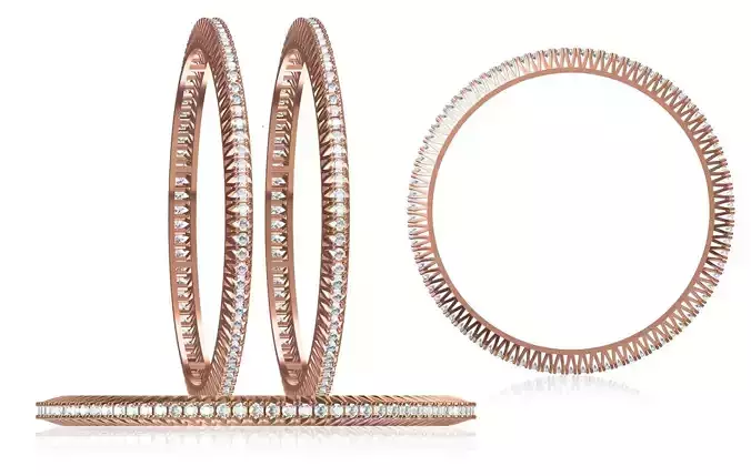 Women Bangle Bracelet STL JCD Details