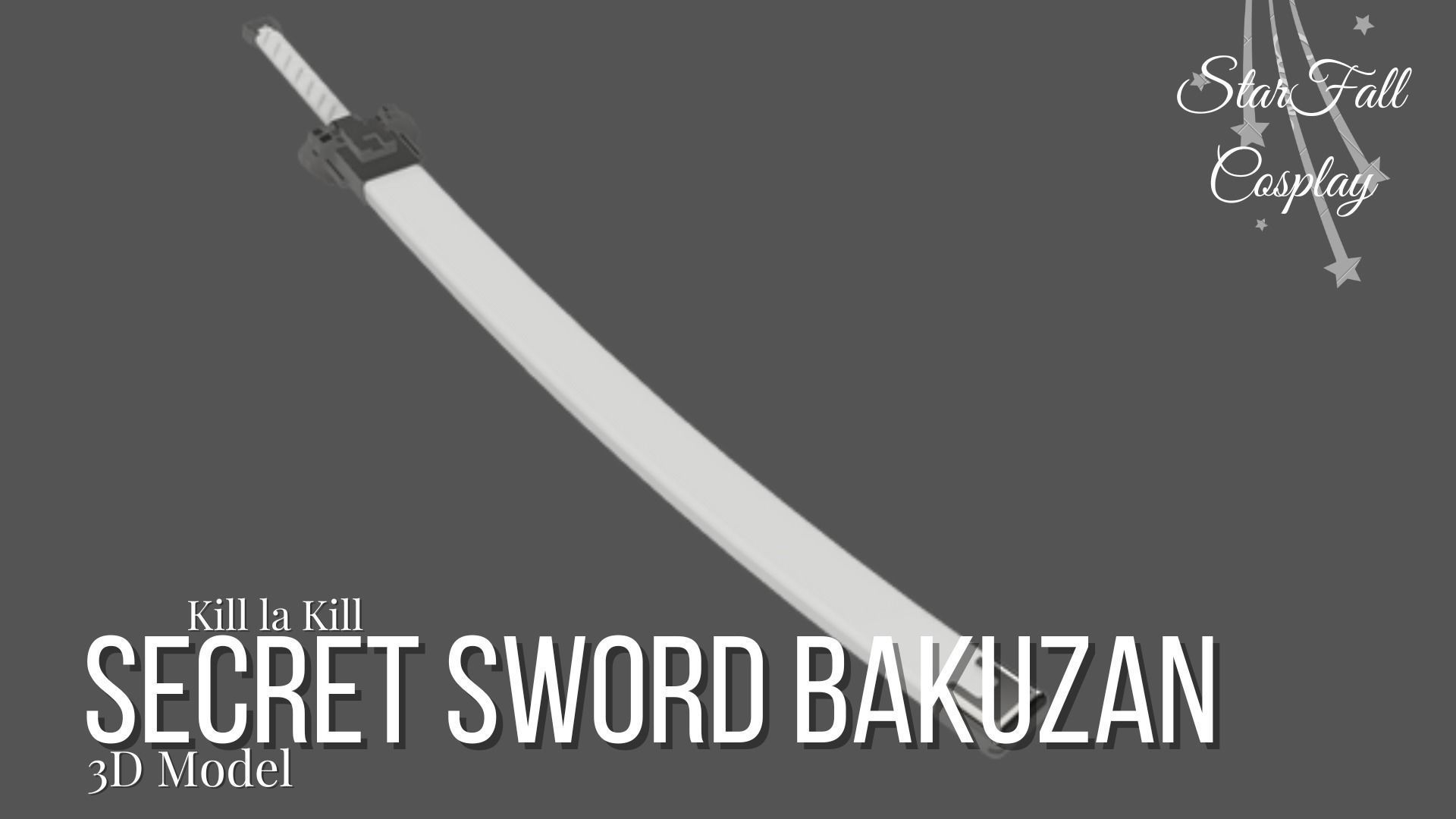 Secret Sword Bakuzan - Kill la Kill 3D print model_1