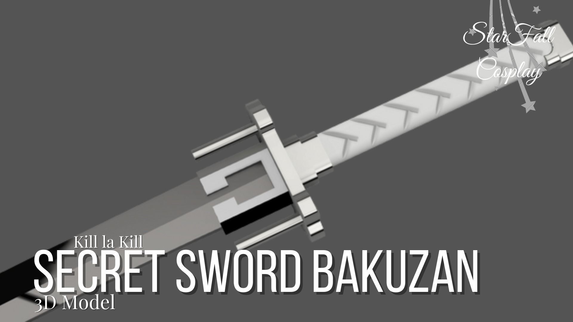 Secret Sword Bakuzan - Kill la Kill 3D print model_3