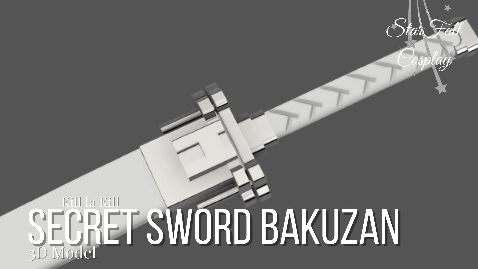 Secret Sword Bakuzan - Kill la Kill 3D print model_2