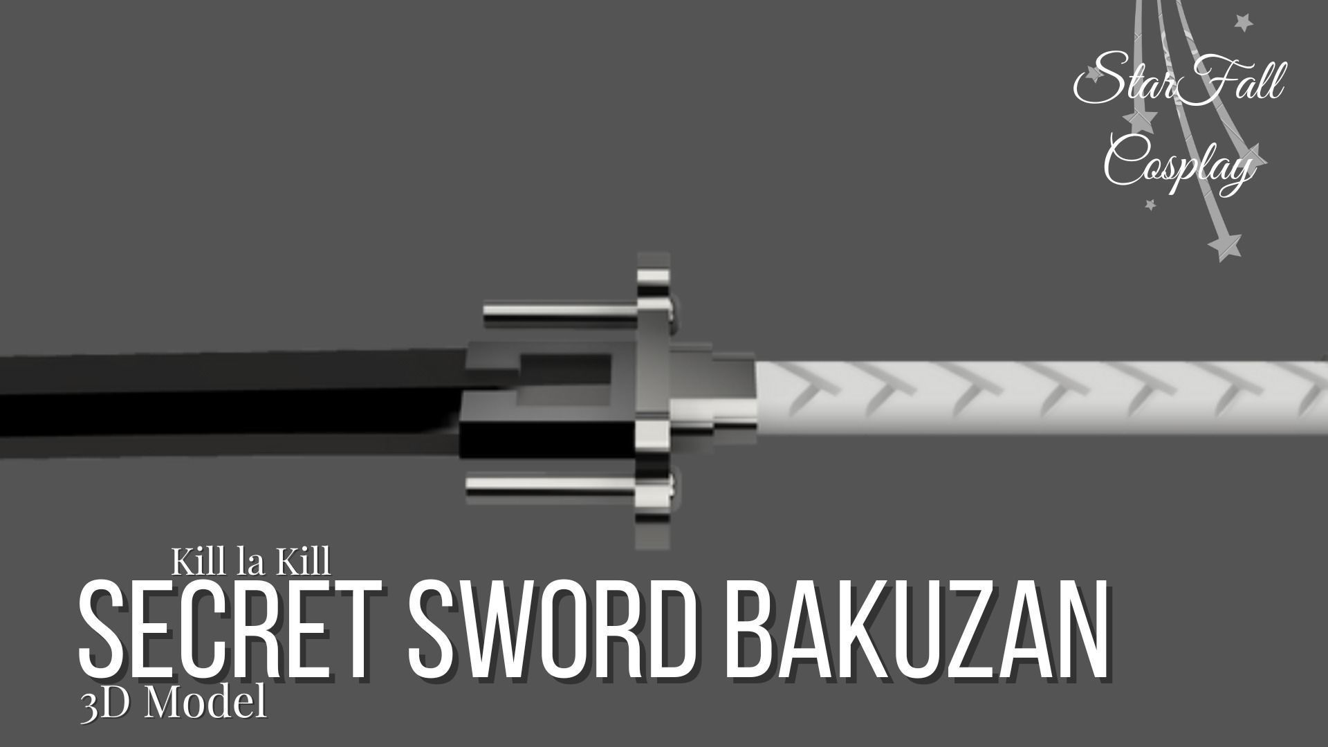 Secret Sword Bakuzan - Kill la Kill 3D print model_4