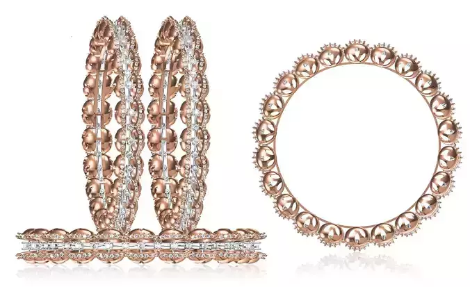 Women Bangle Bracelet STL JCD Details