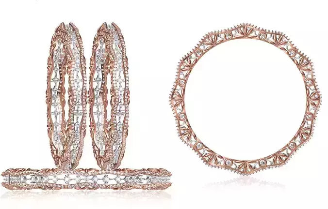 Women Bangle Bracelet STL JCD Details