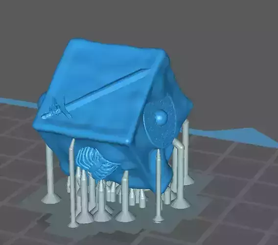 Keycap Slime Skull DnD deugons and dragons