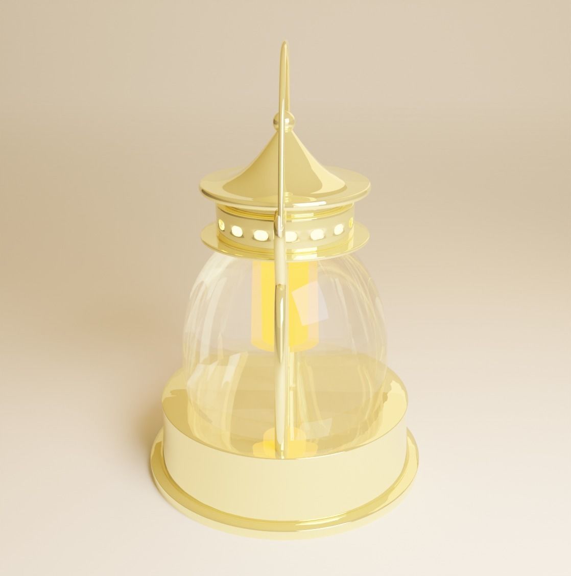 3D model Thai lamp Free 3D model_2