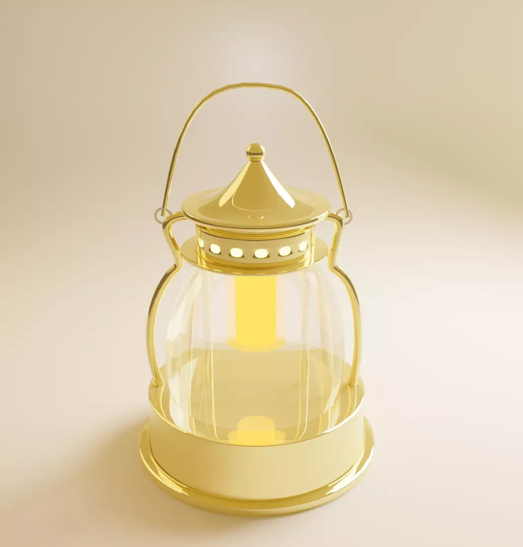 3D model Thai lamp Free 3D model_0