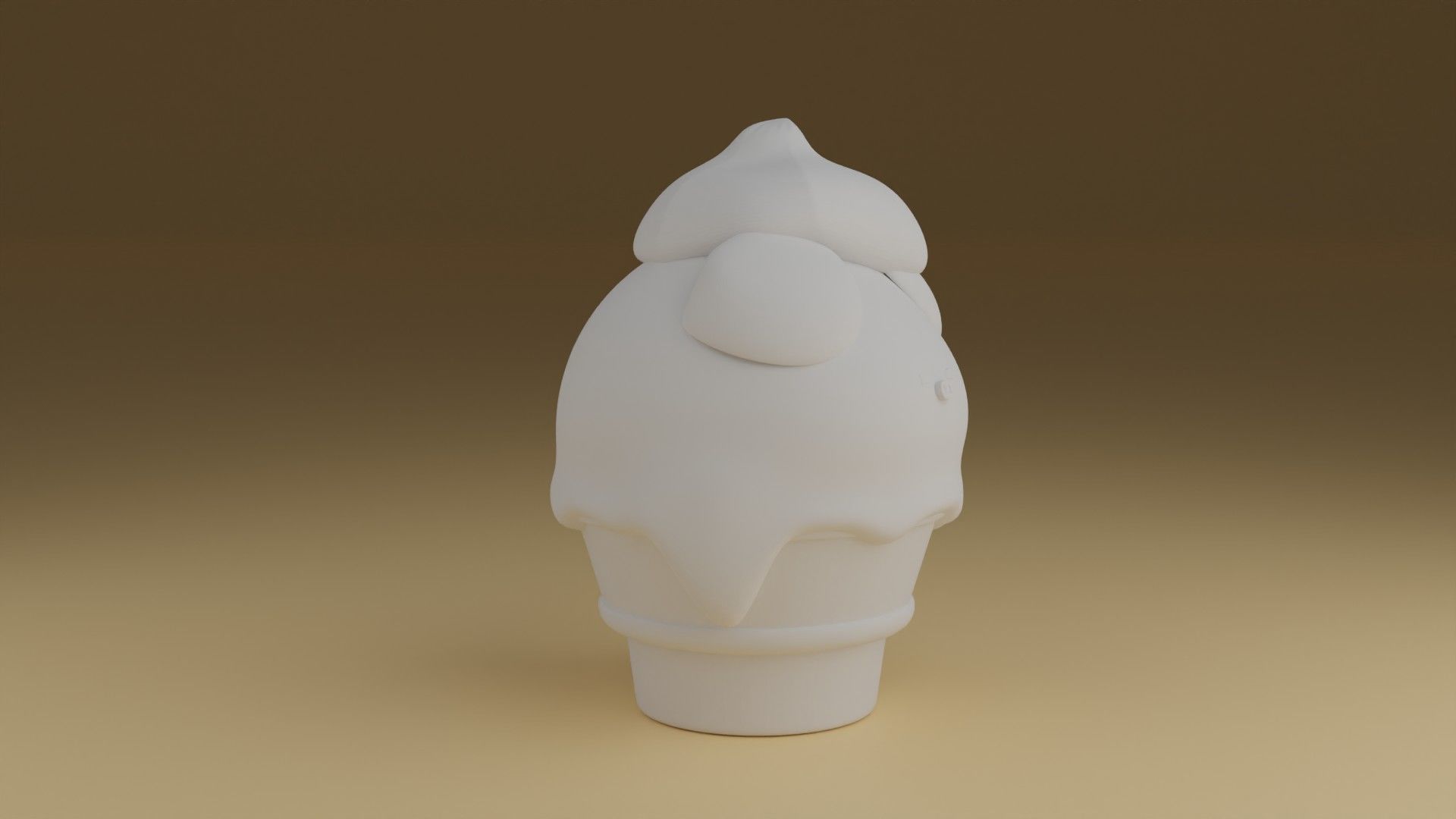 ice crem pig 3D print model_2