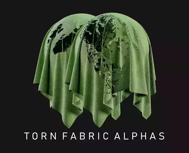 55 Torn Fabric Alphas Vol 2 and Video Tutorial   Texture