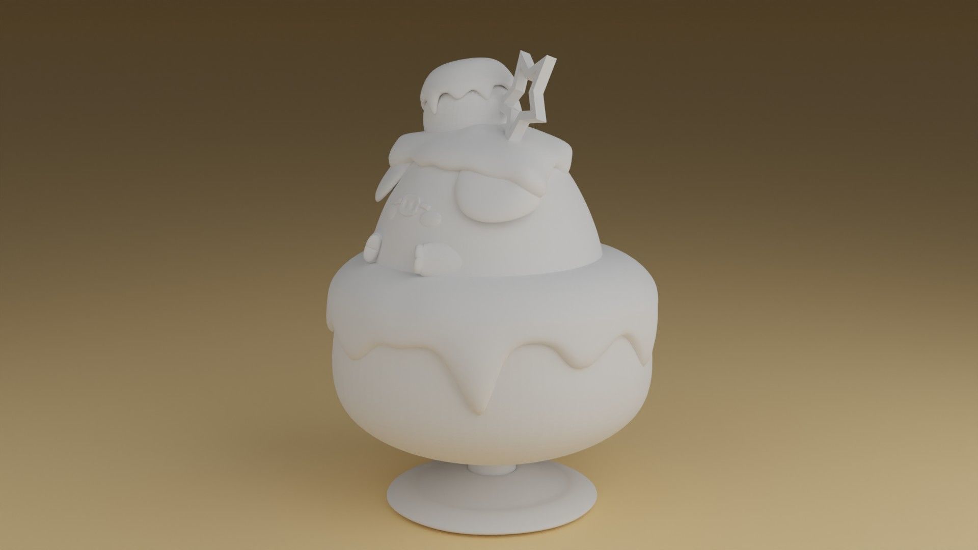 dessert pig 3D print model_5