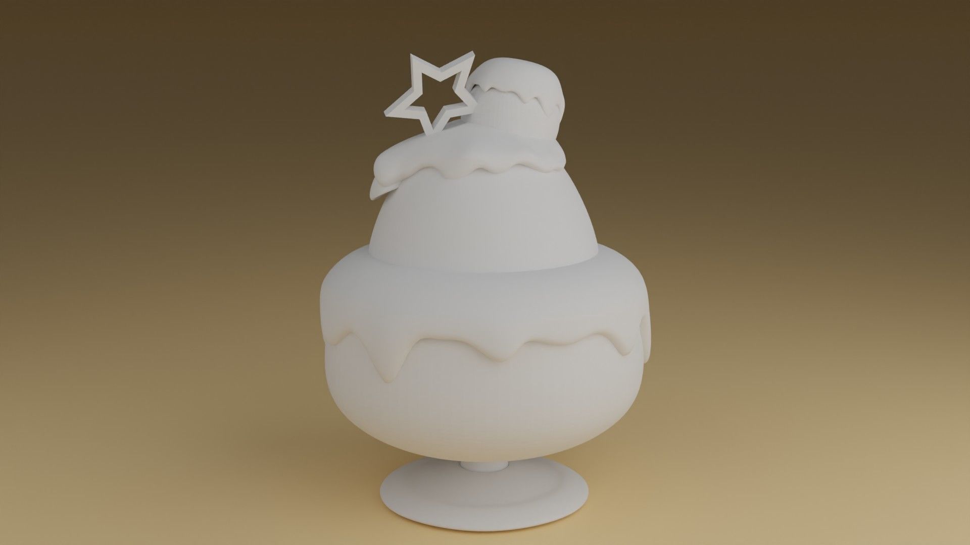dessert pig 3D print model_4