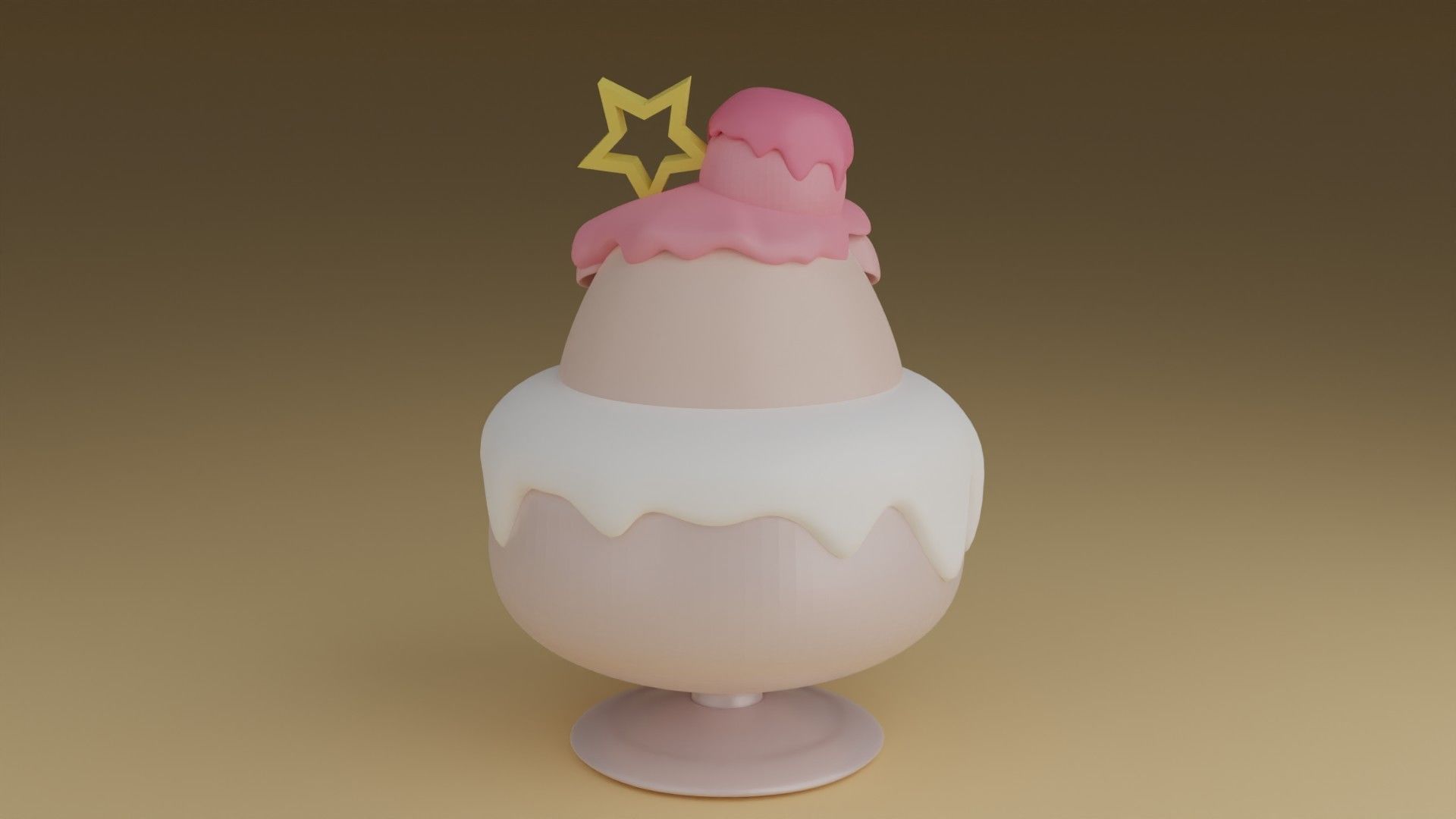 dessert pig 3D print model_10