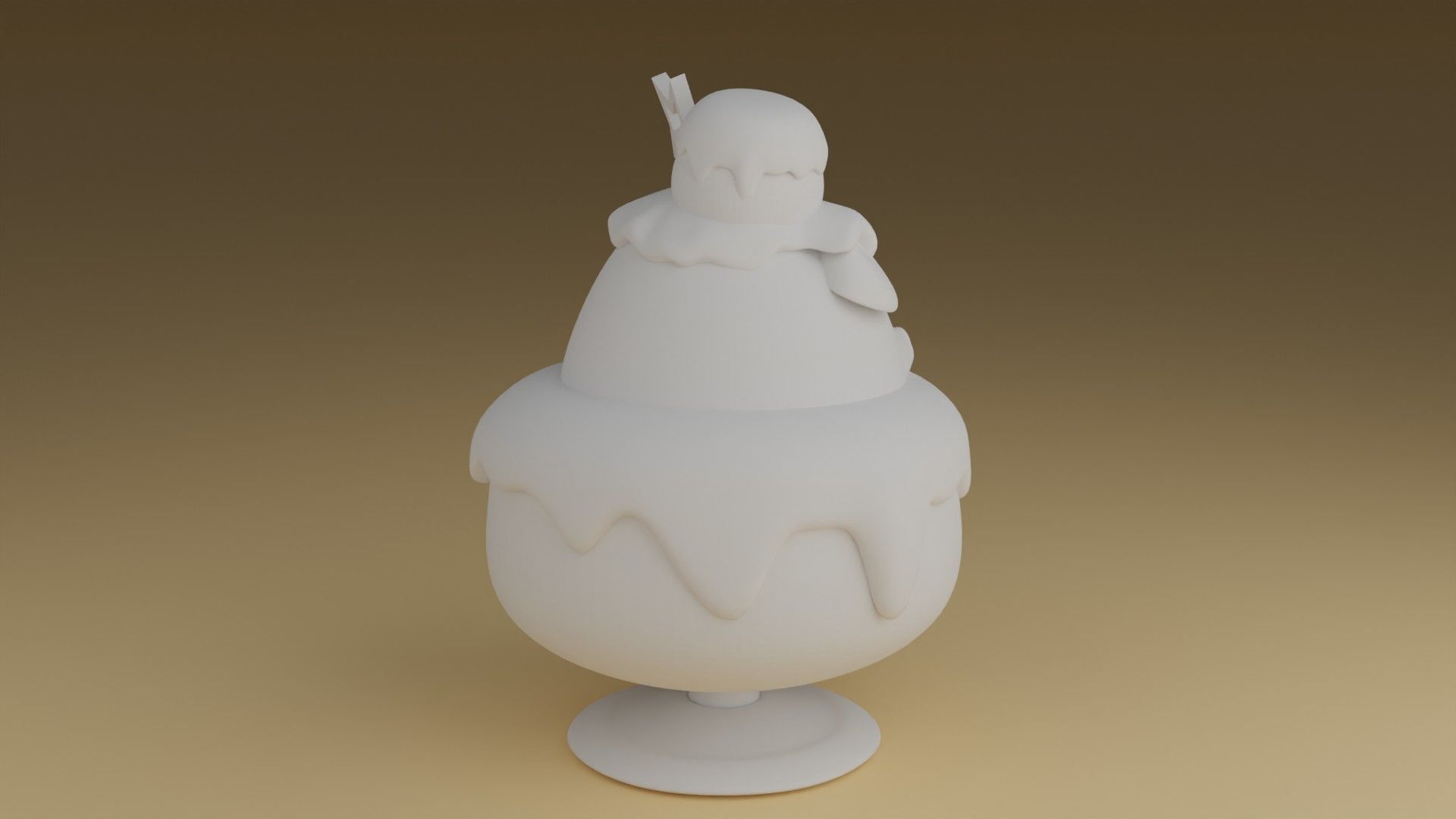 dessert pig 3D print model_3
