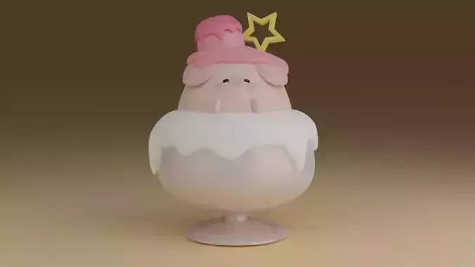 dessert pig
