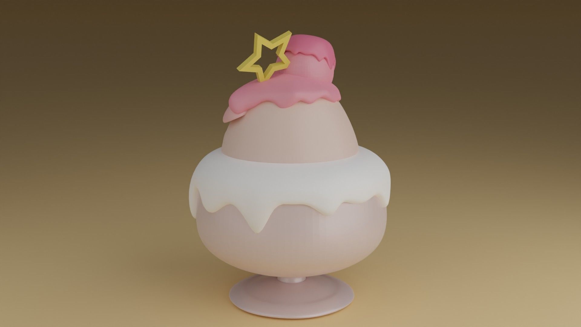 dessert pig 3D print model_11