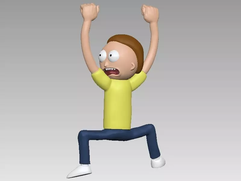 Rick and Morty - Morty hanging 3D print model