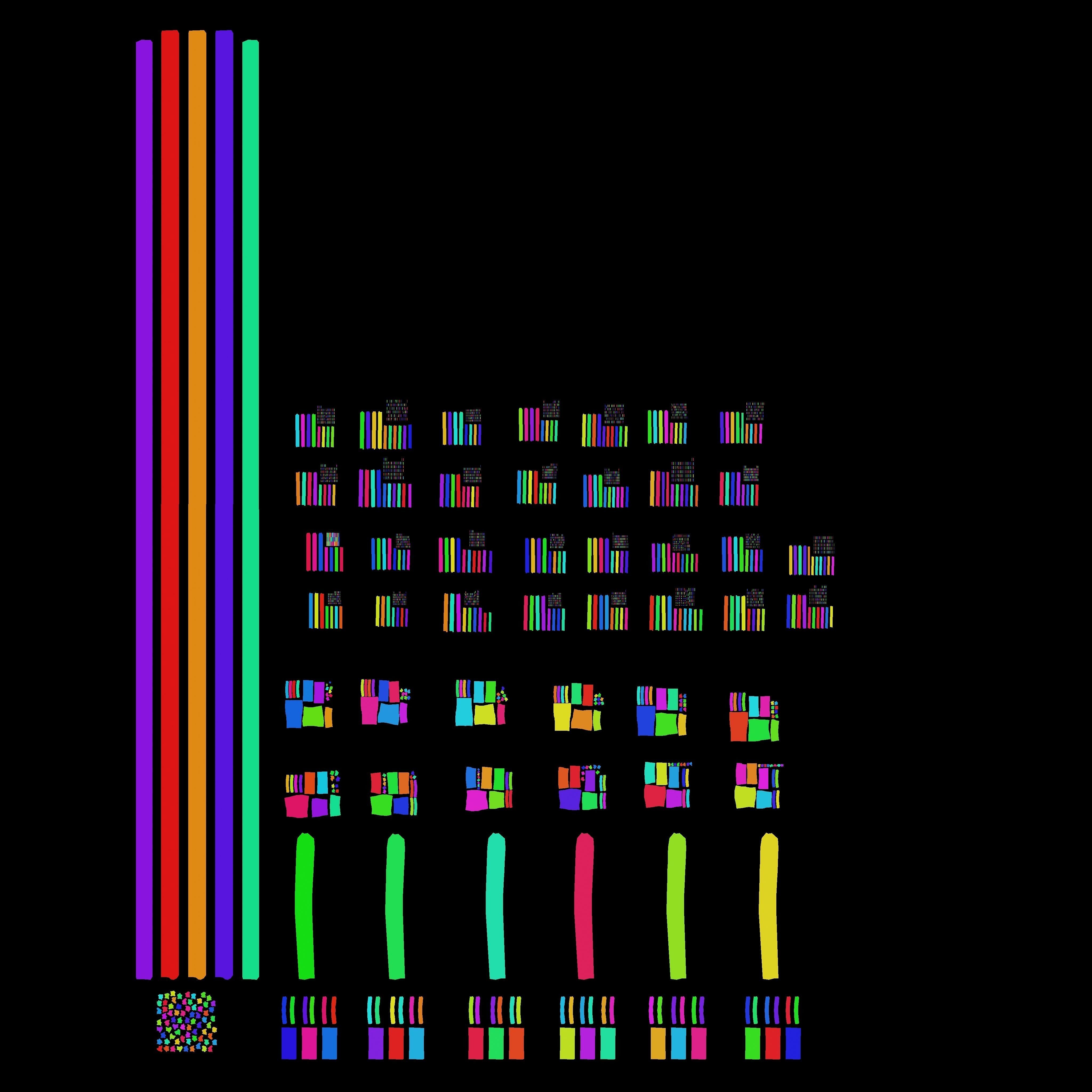 Sci-fi handrail railing footbridge 3D model_8