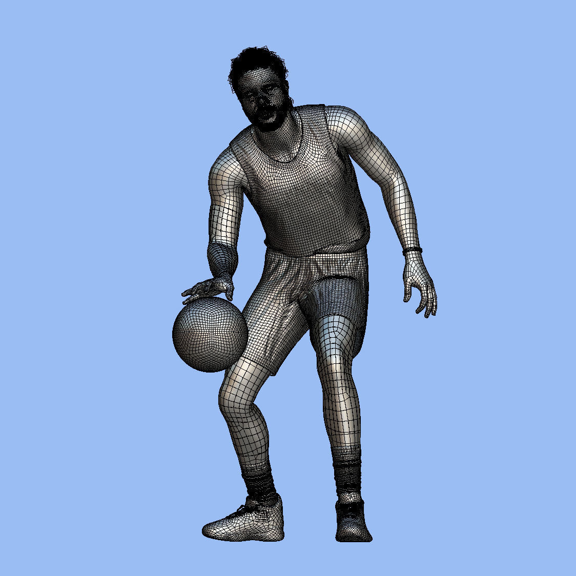 3D Rigged Derrick Rose New York Knicks NBA 3D model_8