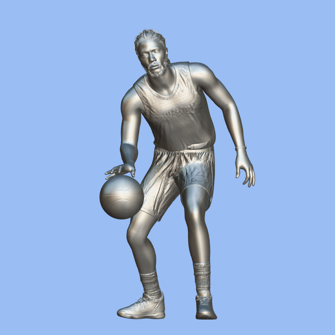 3D Rigged Derrick Rose New York Knicks NBA 3D model_7
