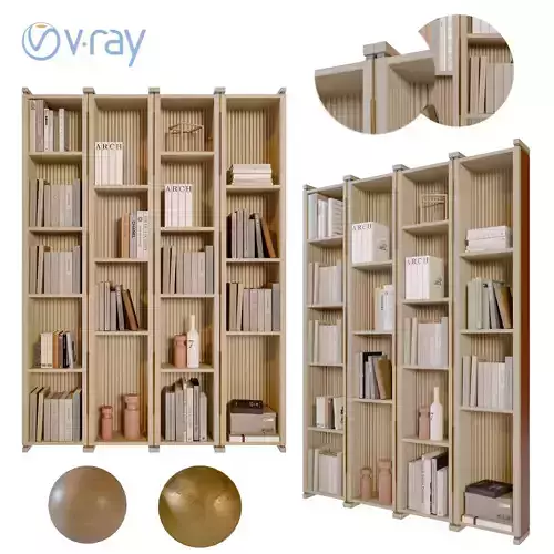 A Nordic style bookshelf