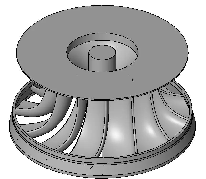 Francis Turbine 3D model_0