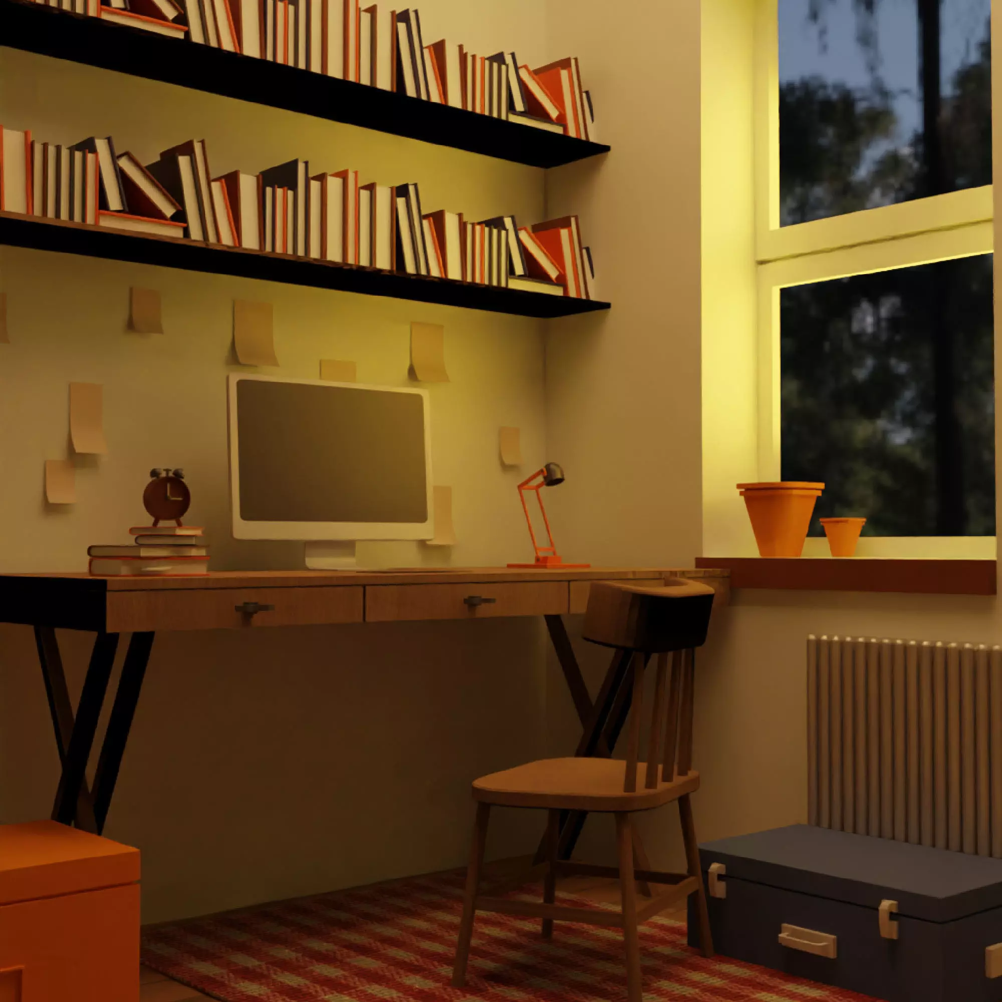 Study Room  3D model_0