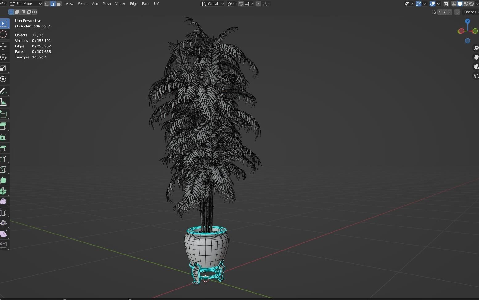 Palm Trees Pack 3d models  Low-poly 3D model_9