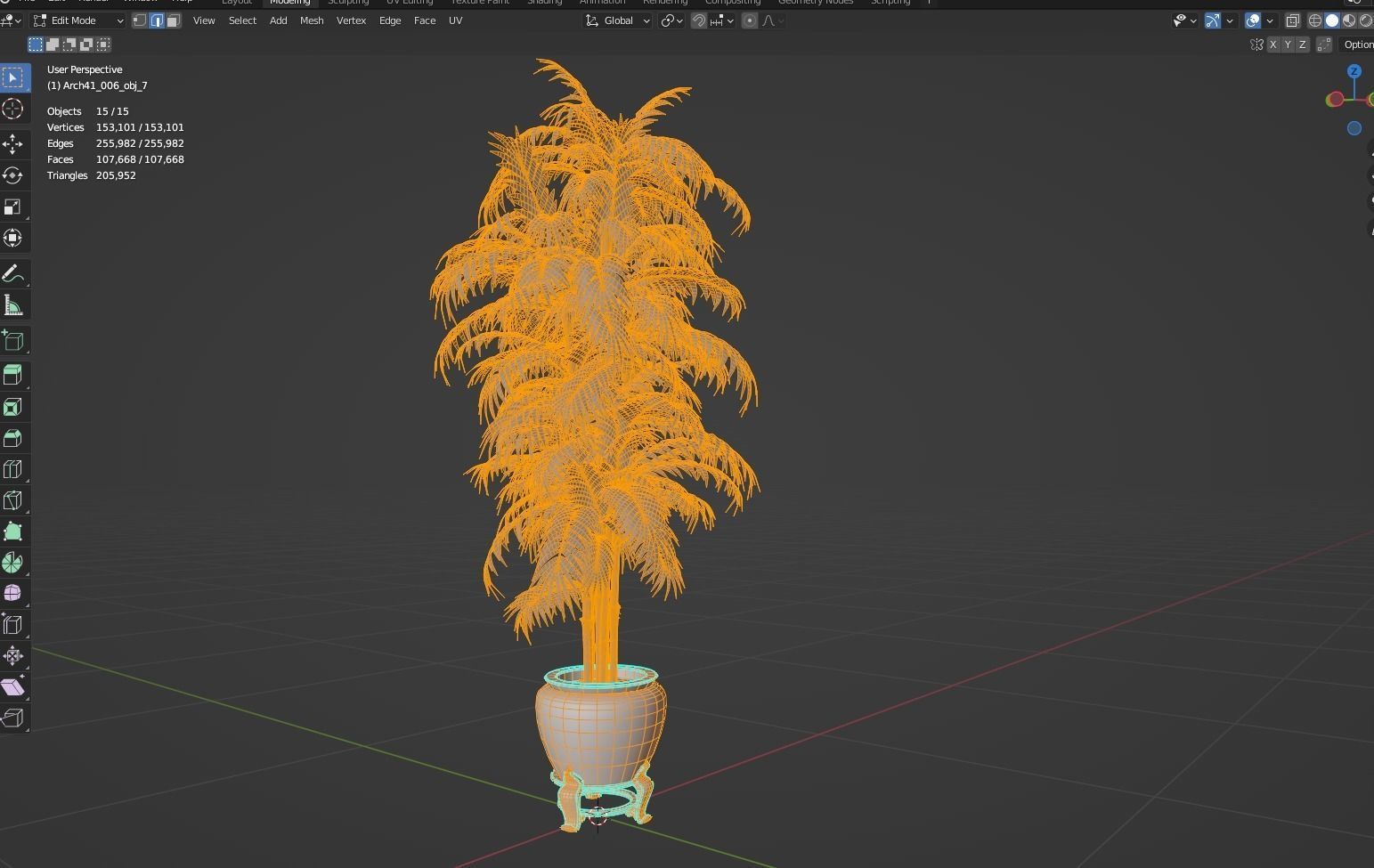 Palm Trees Pack 3d models  Low-poly 3D model_8