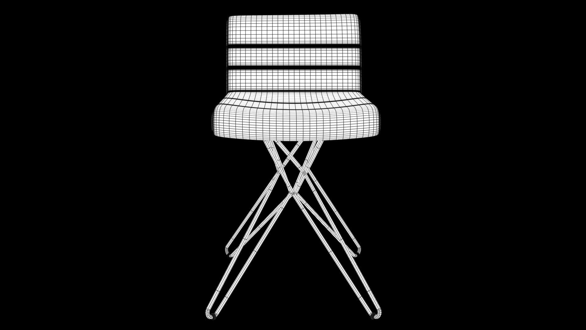 Chair Low-poly 3D model_10