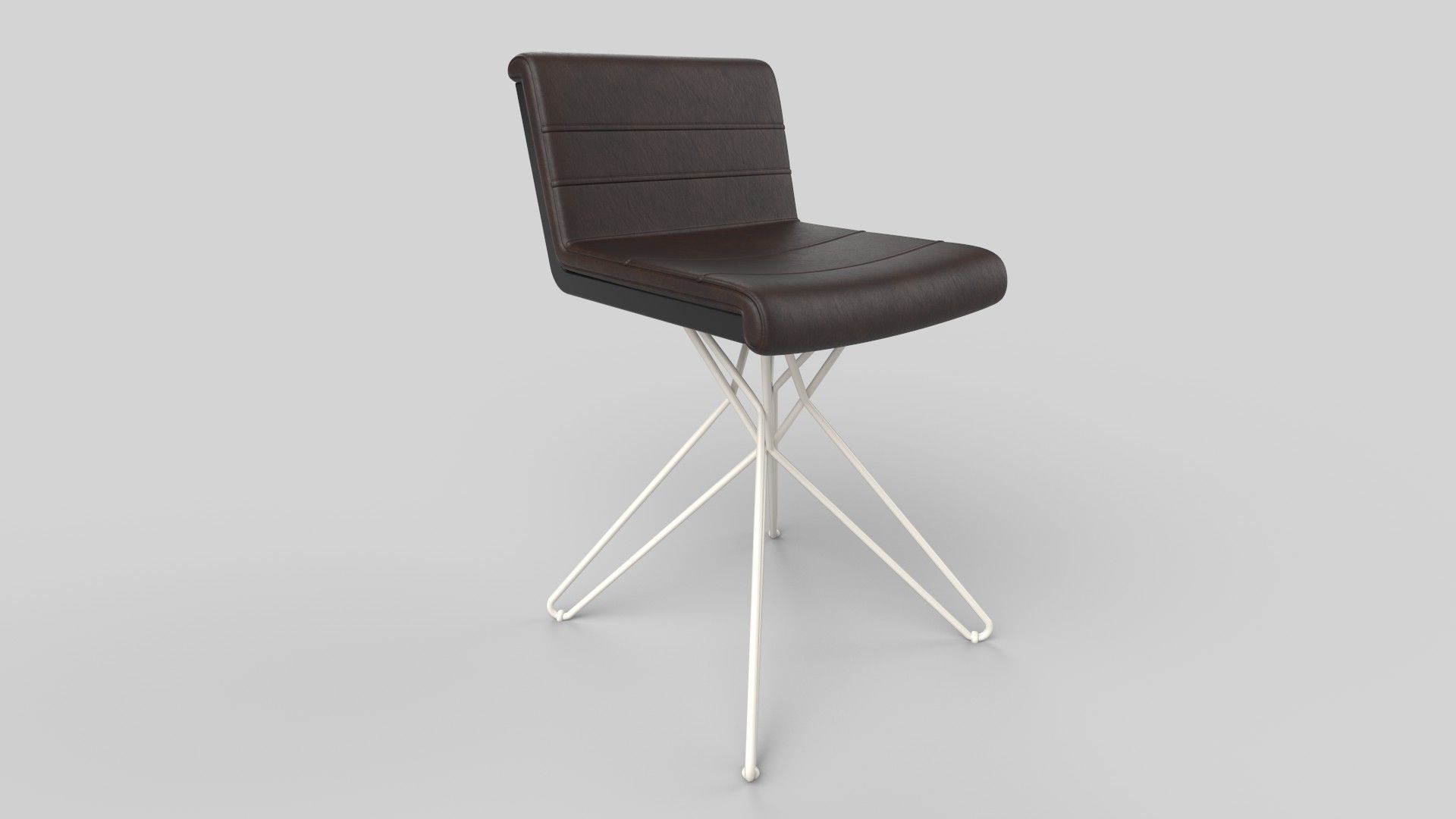 Chair Low-poly 3D model_2