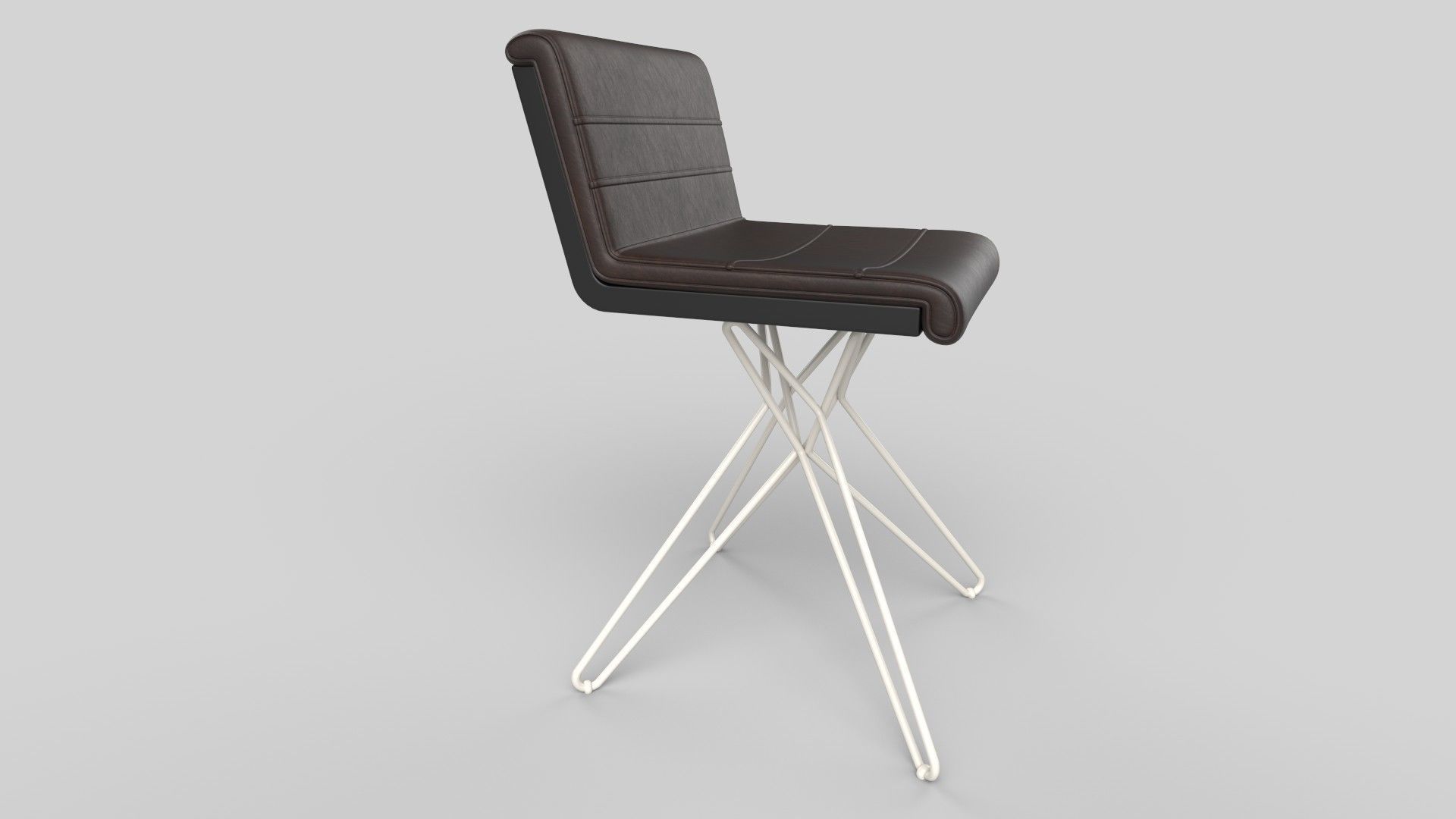 Chair Low-poly 3D model_3