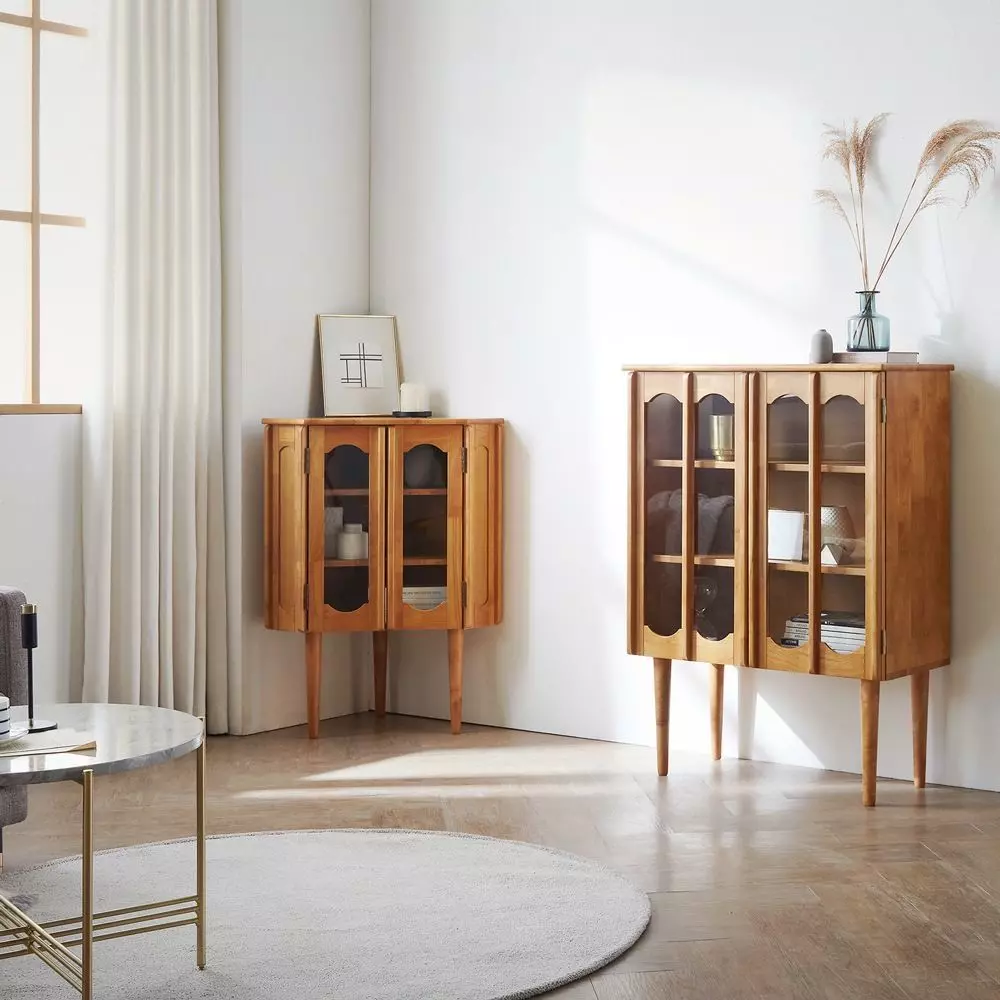 Atelier console glass cabinet 3D model_0