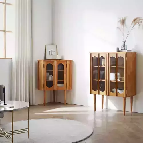 Atelier console glass cabinet