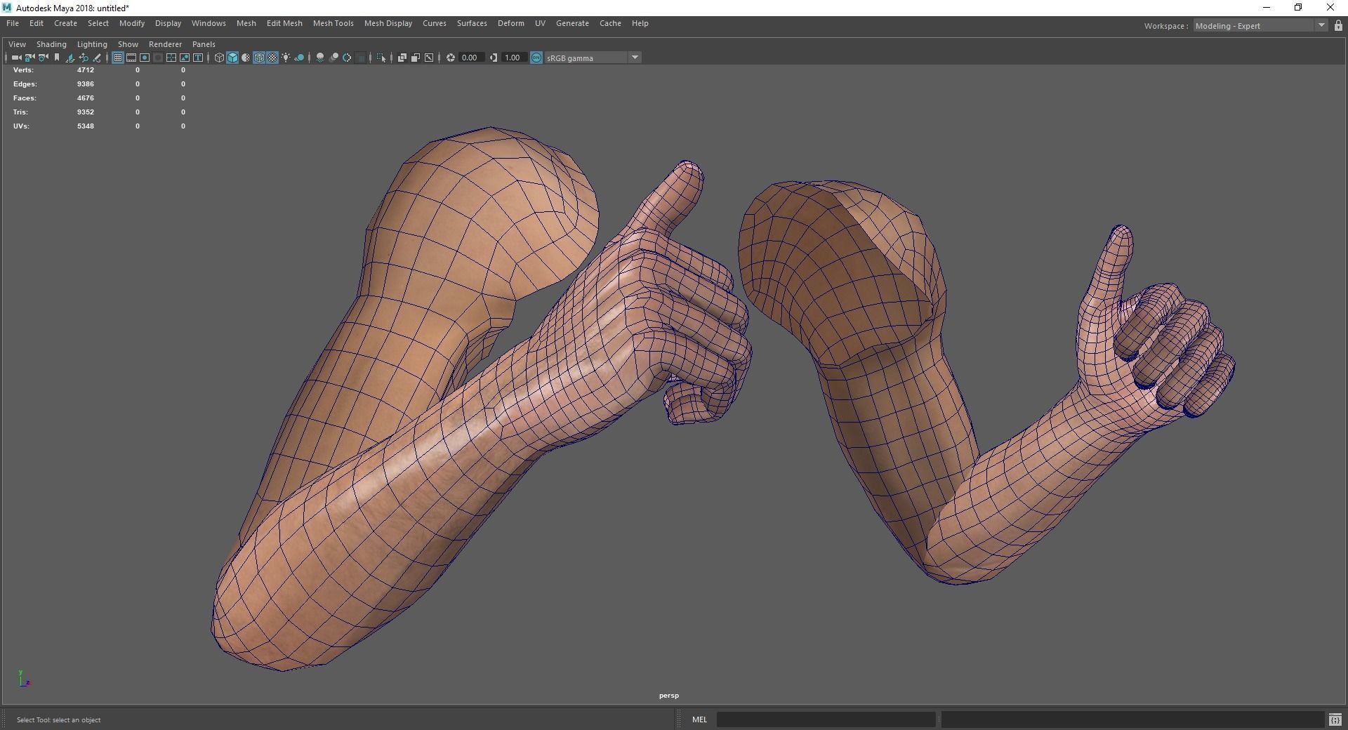 VR 4K Realistic Hands Multi-Skins Colors Rigged HQ Low-poly 3D model_23