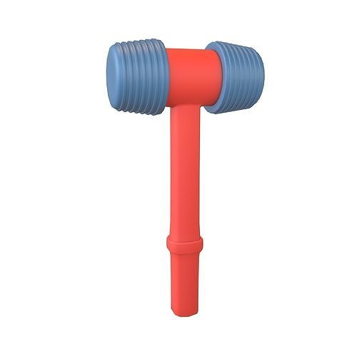 Toy Hammer V1 004 Low-poly 3D model
