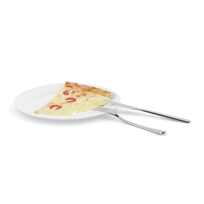 Slice of Pizza 3D model_1