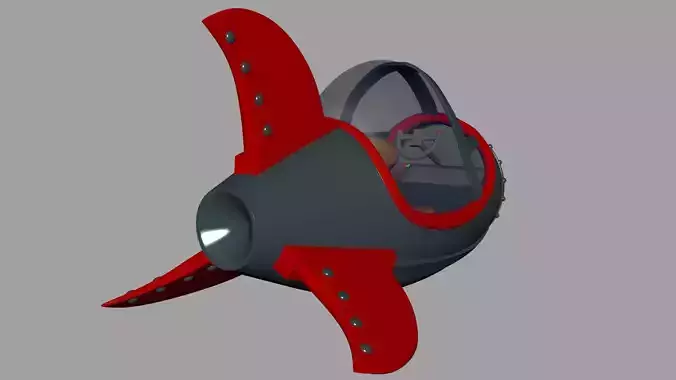 Spacecraft lowpoly  Game  model