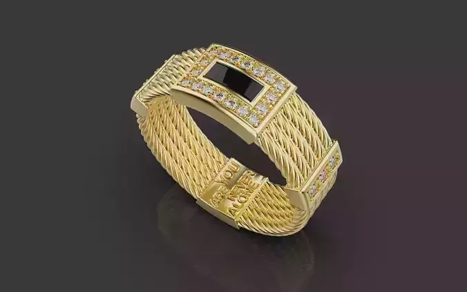 Men Rings 0014 3D print model